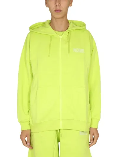 Ganni Hoodie In Green