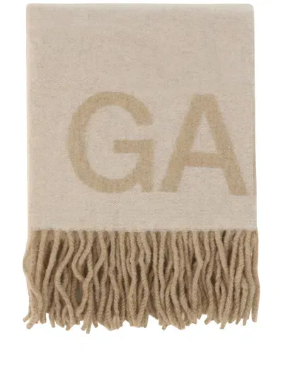 Ganni Scarves In Egret