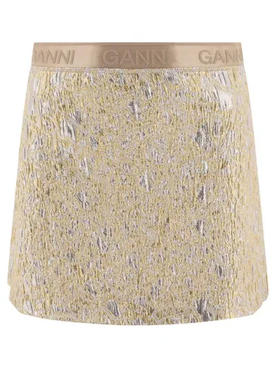 Ganni Skirts Gold