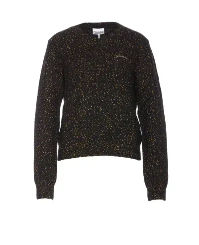 Ganni Sweaters In Black