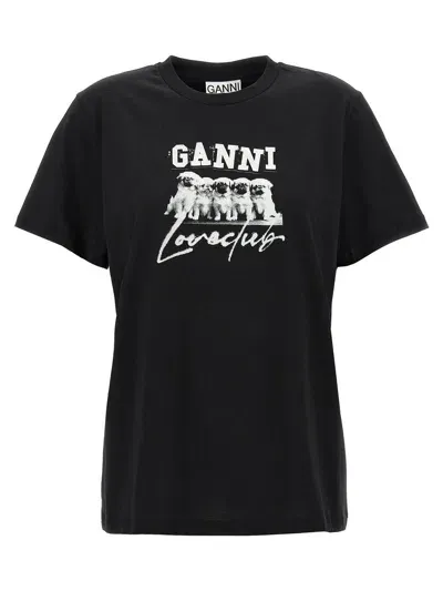 Ganni T-shirts And Polos Black