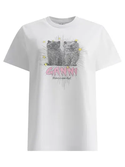 Ganni T-shirts In White