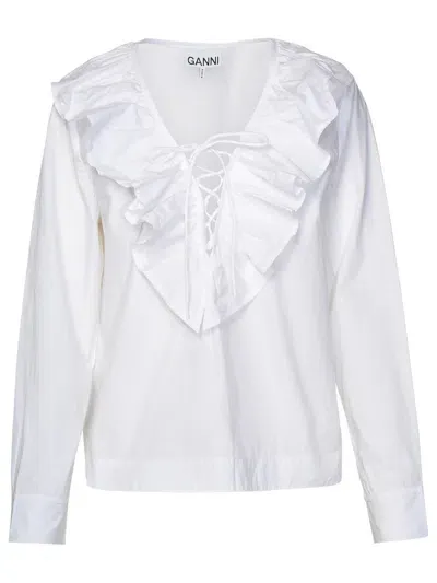 Ganni Blusa In White