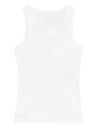 Ganni White Organic Cotton Top