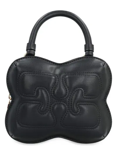 Ganni Small Butterfly Crossbody Bag In Black