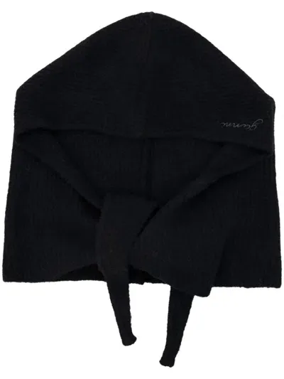 Ganni Wool Balaclava In Black