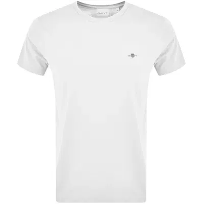 Gant Original Regular Shield T Shirt White