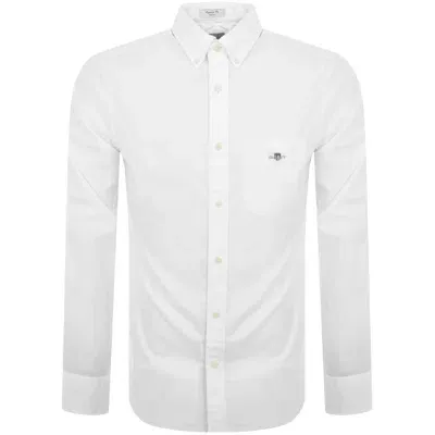 Gant Oxford Long Sleeved Shirt White