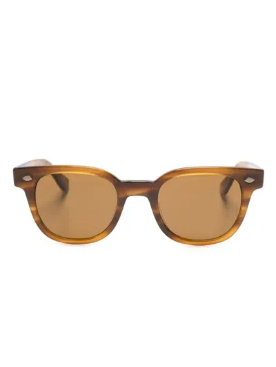 Garrett Leight Canter Sunglasses In Brown