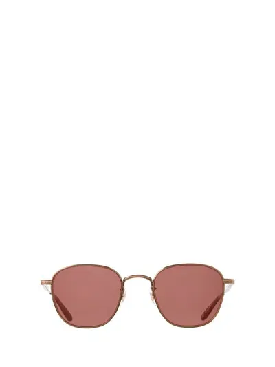 Garrett Leight Sunglasses In Antique Gold-spotted Brown Shell/semi-flat Pomegranate