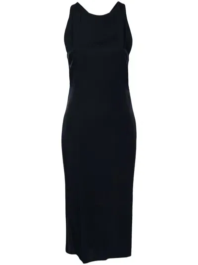 Gauchère Sleeveless Midi Dress In Blue