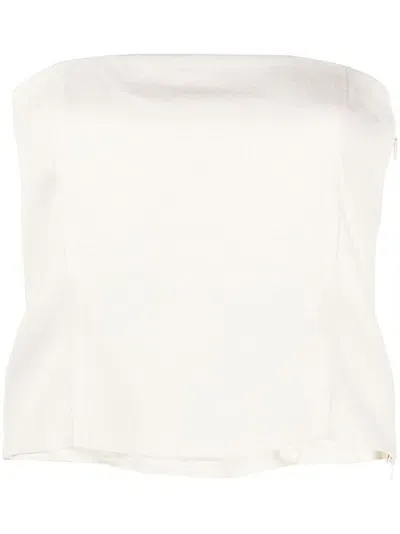 Gauge81 Neutral Tona Crop Top In White