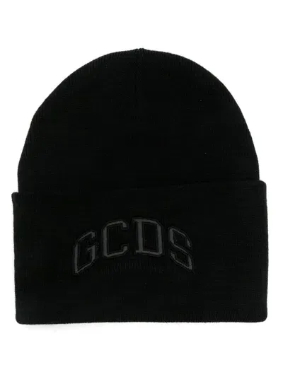 Gcds Lounge Logo Beanie In Black