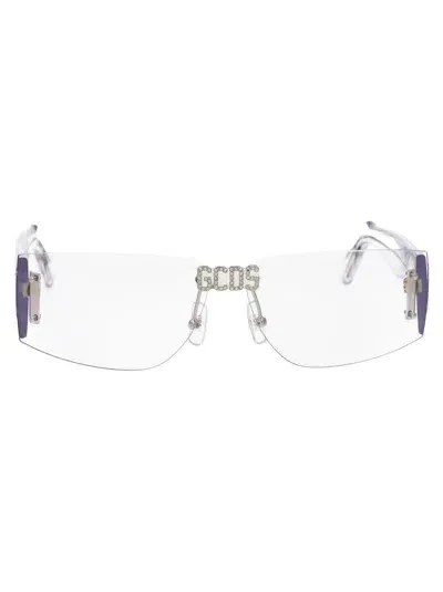 Gcds Sunglasses In 16x Palladio Luc/blu Specchiato