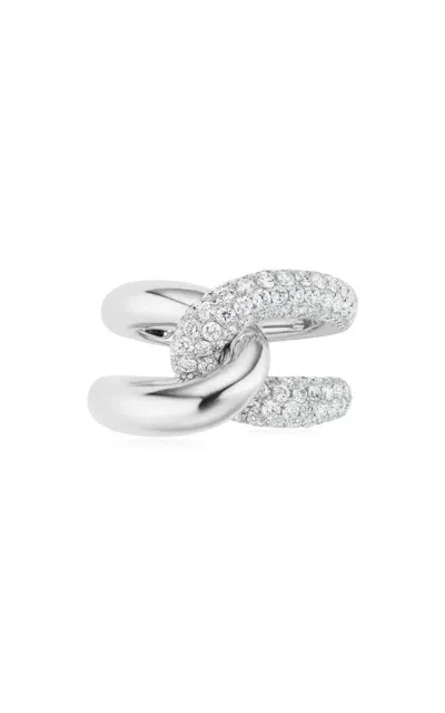 Gemella Jewels Intertwin 18k White Gold Diamond Ring