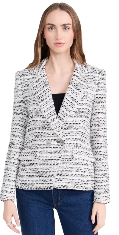 Generation Love Eliza Tweed Blazer White/black