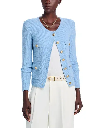 Generation Love Ellison Rib Knit Cardigan In Blue