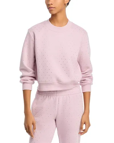 Generation Love Julie Rhinestone Sweatshirt In Dusty Rose