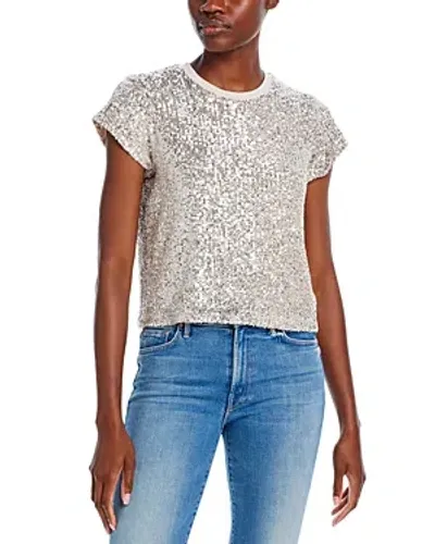 Generation Love Kai Sequin Top In Silver