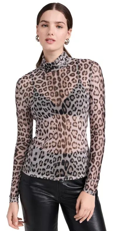 Generation Love Tyla Leo Mesh Top Leopard