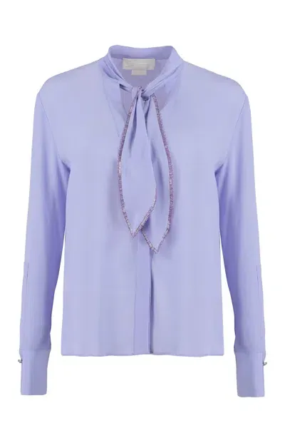 Genny Women's Crãªpe De Chine Shirt In Lilac