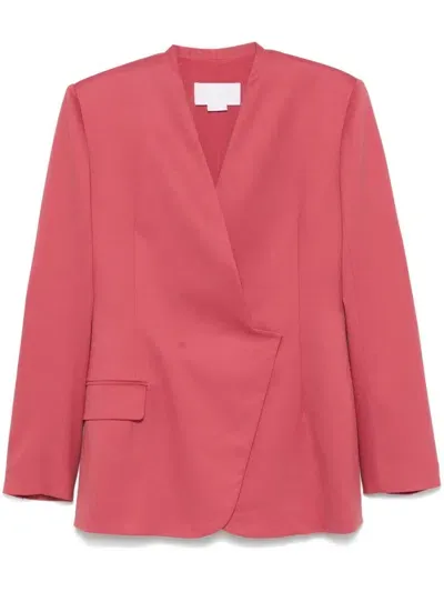 Genny V-neck Blazer In Pink