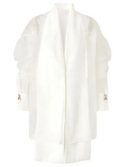 Genny White Silk Blouse