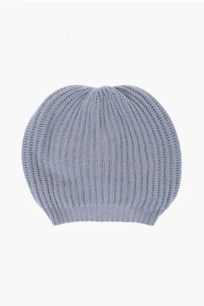 Gentryportofino Virgin Wool And Cashmere Hat In Gray