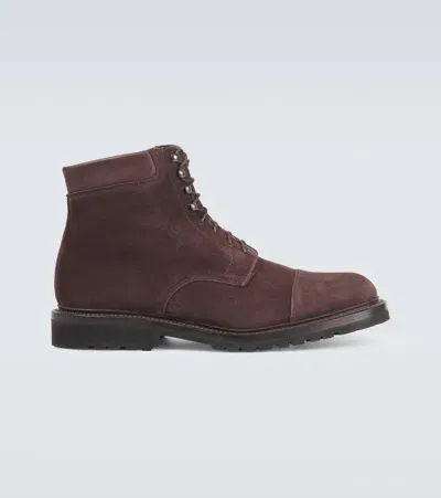 George Cleverley Taron Ii Suede Ankle Boots In Brown