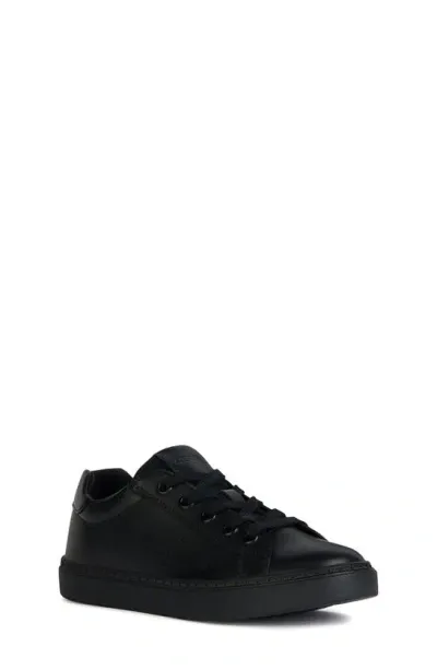 Geox Kids' Nashik Sneaker In Black Oxford