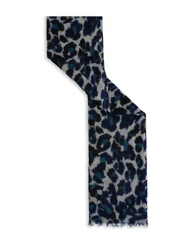 Gerard Darel Dany Wool & Cashmere Scarf In Navy