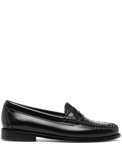 G.h. Bass & Co. Weejuns Penny Weave Loafers In 黑色