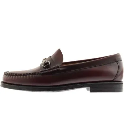 Gh Bass Weejun Lincoln Leather Loafers Burgundy