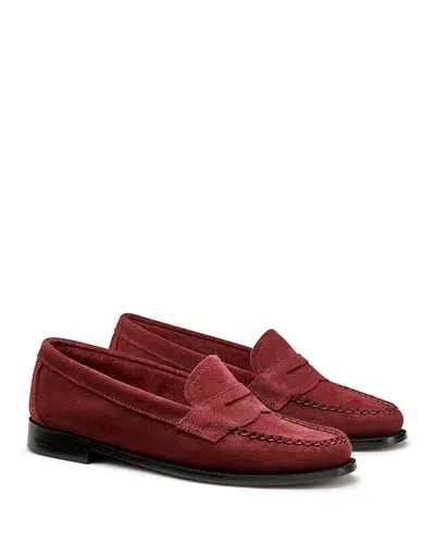 G.h.bass G. H. Bass Women's Willa Penny Loafer Flats In Wine