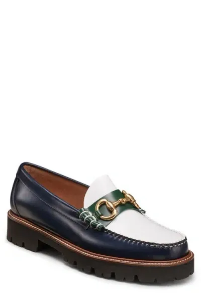 G.h.bass Lincoln Super Bit Loafer In Navy Multi