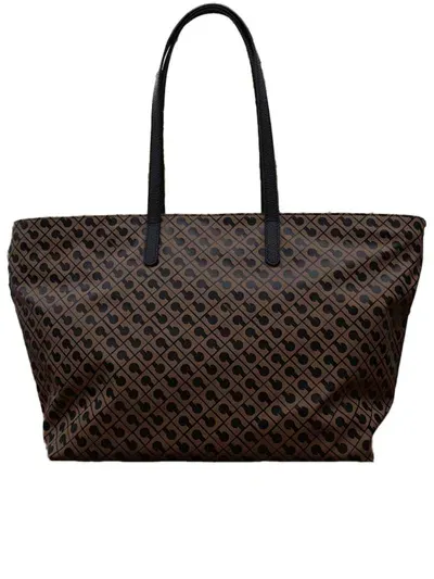 Gherardini Big Shopping Bags In Brown