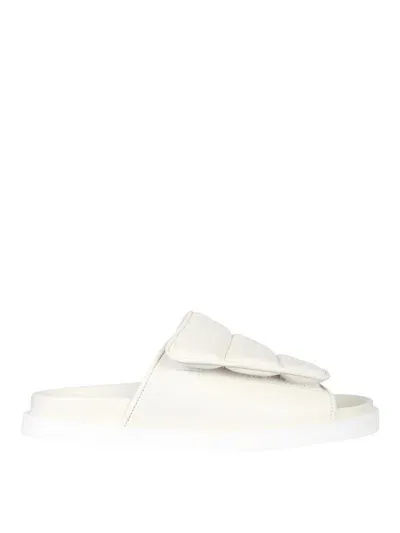 Gia Borghini Gia 3 Puffy Sandals In White