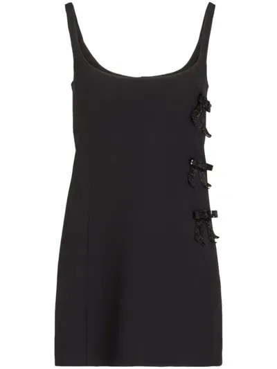 Giambattista Valli Embellished Crepe Dress In Black