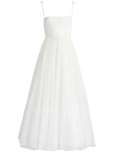 Giambattista Valli Chantilly-lace Dress In White