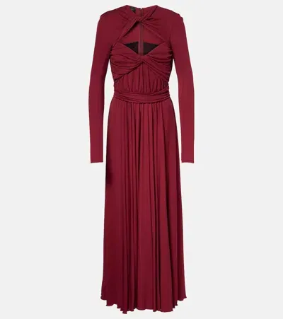 Giambattista Valli Jersey Gown In Rouge/noir