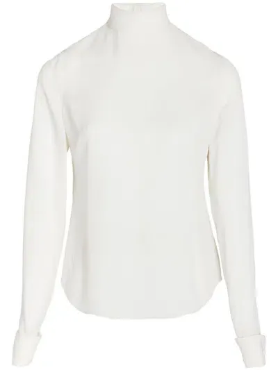 Giambattista Valli Silk Blouse In White