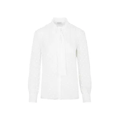 Giambattista Valli White Ivory Silk Top