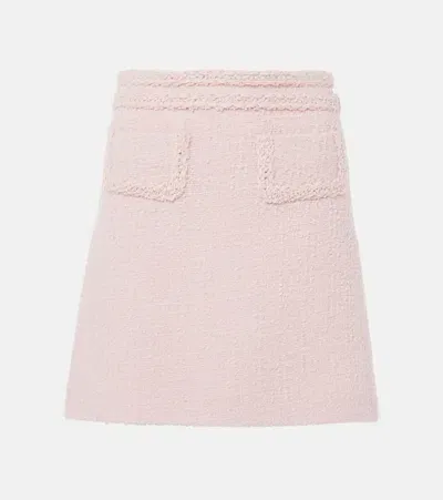 Giambattista Valli Wool Miniskirt In Pink