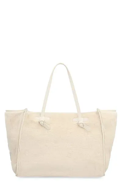 Gianni Chiarini Marcella Faux Fur Tote In White