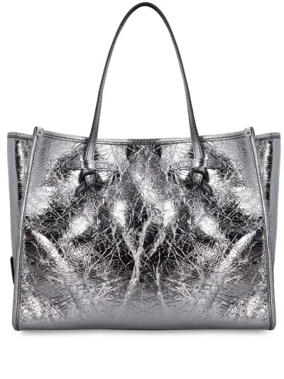 Gianni Chiarini Marcella Tote Bag In Silver