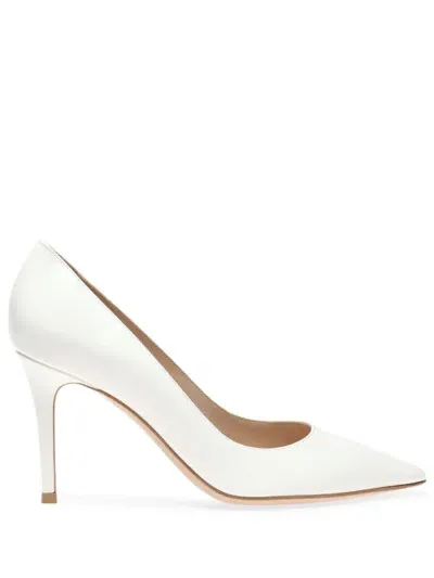 Gianvito Rossi Gianvito 85 Satin Pumps In White