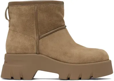 Gianvito Rossi Beige Stormy Boots In Cmcc