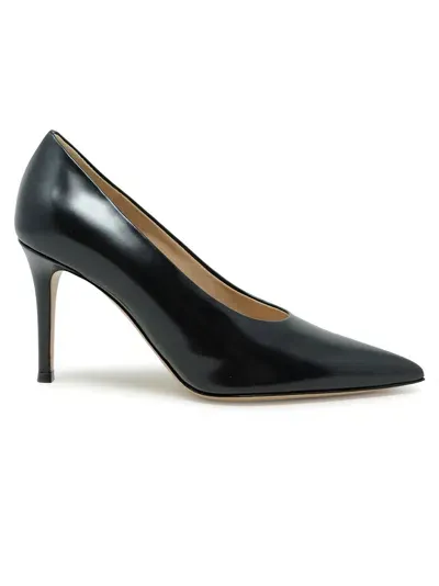 Gianvito Rossi Black Leather Pumps