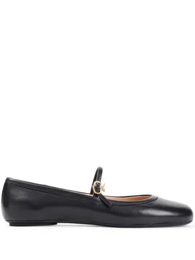 Gianvito Rossi Black Carla Ballerina Flats