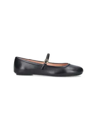 Gianvito Rossi Carla Ballet Flats In Black